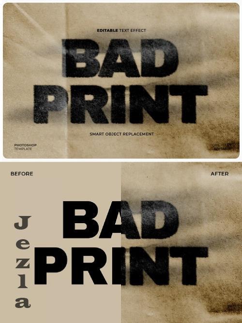 Retro Print Text Effect - 4HKSRUL