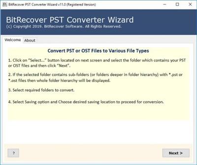 BitRecover PST Converter Wizard  15.4 684112504f57c90c8ce4251bff0f21fa