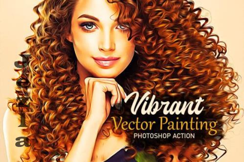 Vibrant Vector Painting Photoshop - 289831714