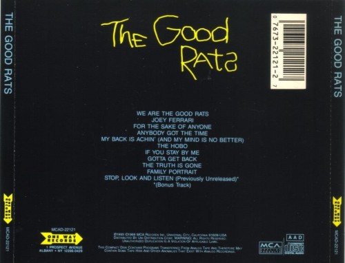 The Good Rats - The Good Rats (1968)(1993) Lossless