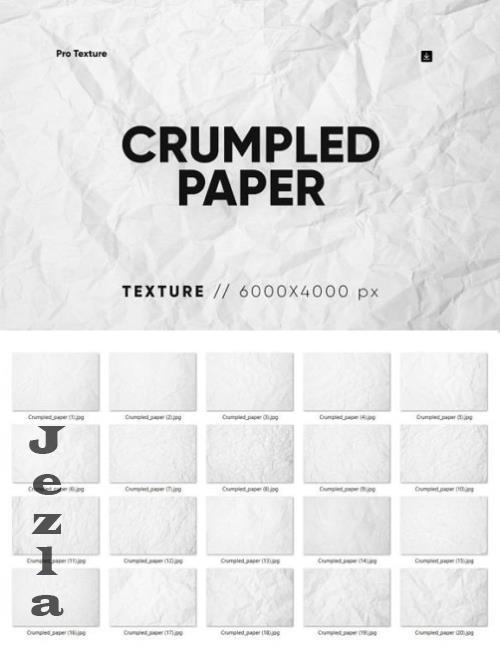 20 Crumpled Paper Texture HQ - 284842607 - KQWHP8J