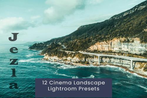 12 Cinema Landscape Lightroom Presets - Z857AMF