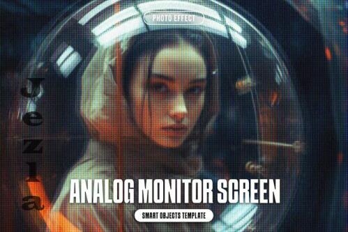 Analog Monitor Screen Photo Effect - 289745749 - YP8RQ4X