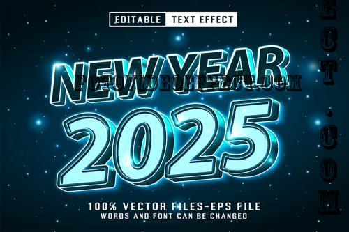 New Year Neon Text - Editable Text Effect - 367XJNY