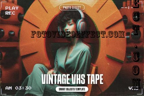 Vintage VHS Tape Photo Effect - 289847655 - 6JCUETW