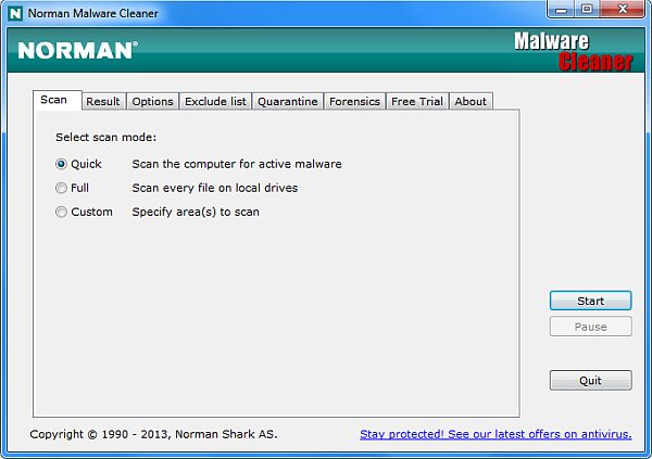 Norman Malware Cleaner 2.08.08 Portable