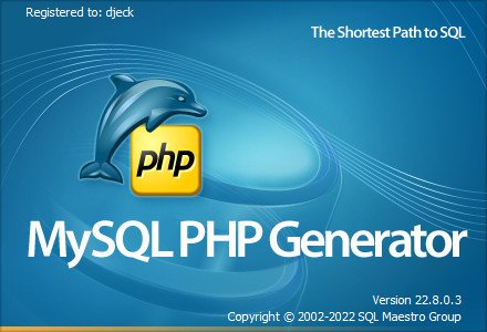 PHP Generator for MySQL Professional 22.8.0.15 Multilingual