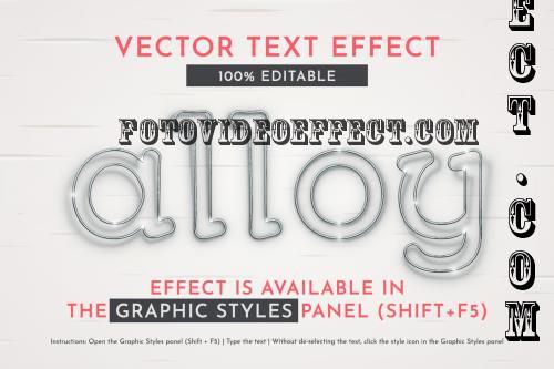 Aluminum Alloy Editable Text Effect - 288466112 - XNB8GWJ