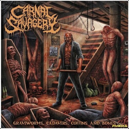 Carnal Savagery - Graveworms Cadavers Coffins and Bones (2024) Mp3 320kbps