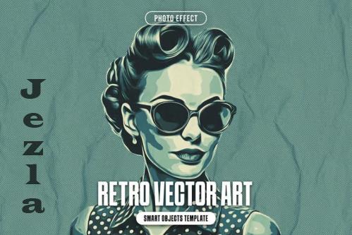 Retro Vector Art Photo Effect - 290153996 - J662XRT