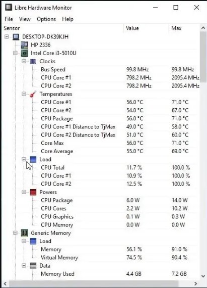 Libre Hardware Monitor 0.9.4