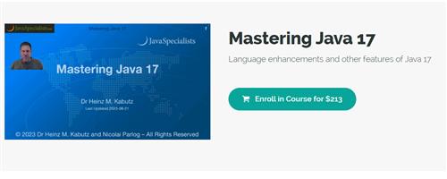 Udemy – JavaSpecialists – Mastering Java 17