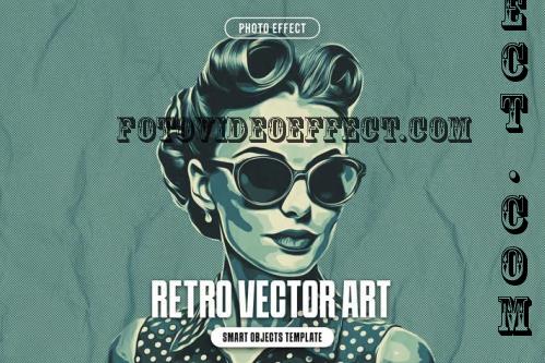 Retro Vector Art Photo Effect - 290153996 - J662XRT