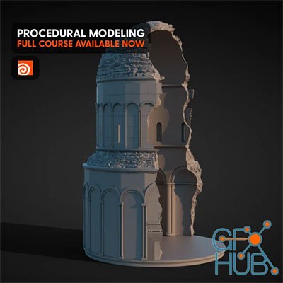 Church Ruins: Houdini Procedural Modeling  Course 3749fdb7b631658304b3c79ab4eea630