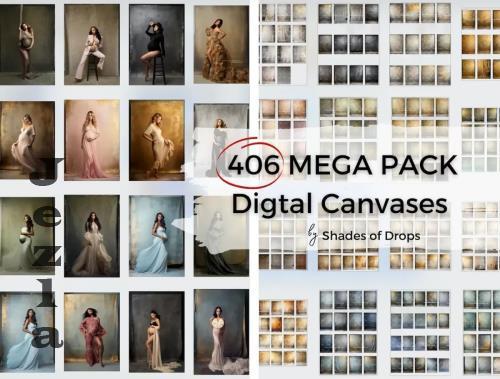 Shades of Drops - 406 Mega Pack - Digital Canvases