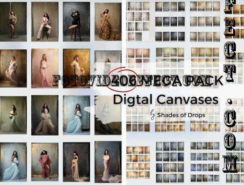 Shades of Drops - 406 Mega Pack - Digital Canvases