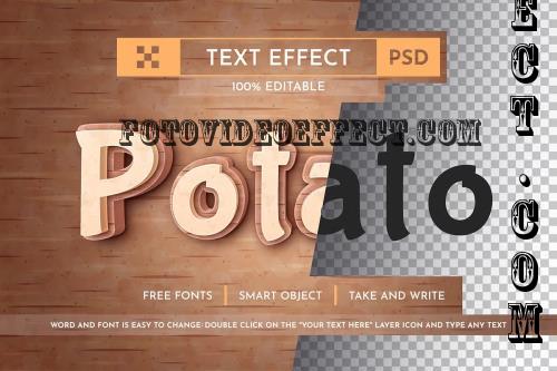 Fresh Potato - Editable Text Effect - 91683741