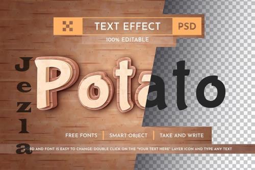 Fresh Potato - Editable Text Effect - 91683741