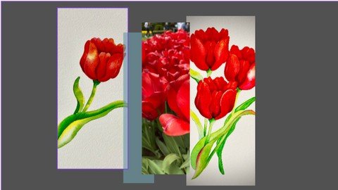 Watercolours With Confidence:  Red  Tulips B284daa863dde9408cc25c0e2935c7e1