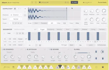 Excite Audio Bloom Drum Machine v1.0.0 (Win/Mac)