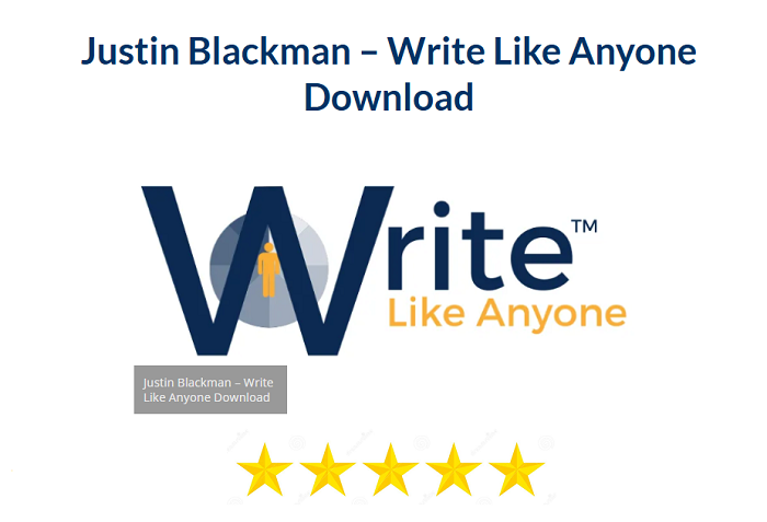 Justin Blackman – Write Like Anyone Download