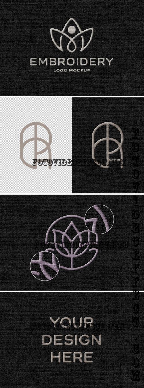 Fabric Embroidery Logo Mockup - 290439944 - 8CP78SJ