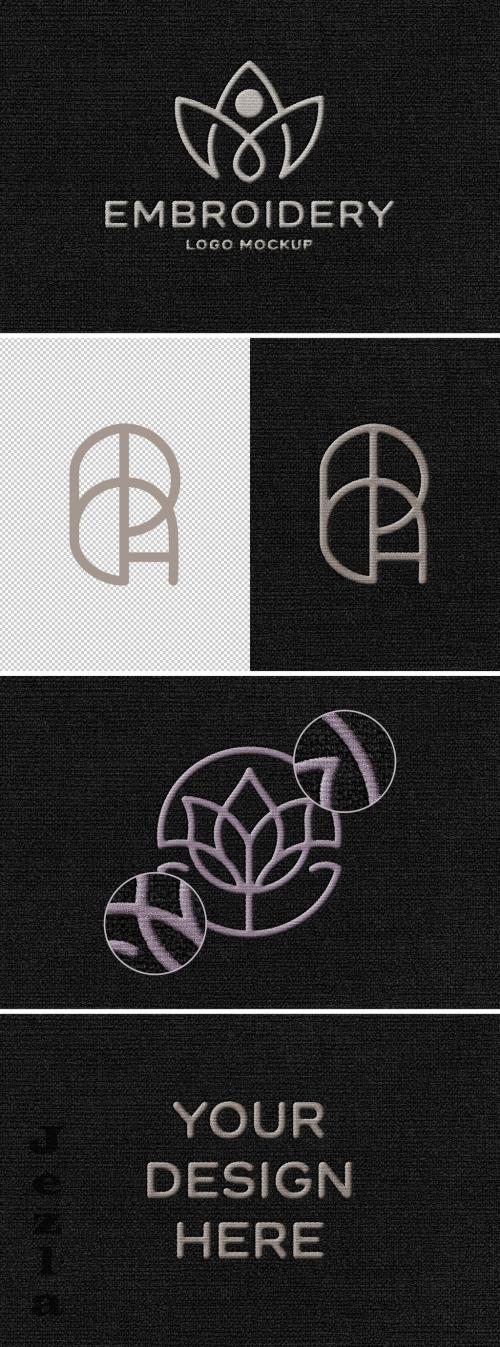 Fabric Embroidery Logo Mockup - 290439944 - 8CP78SJ