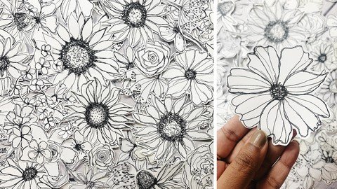 Messy Flower Doodles – Draw, Cut, And Craft!