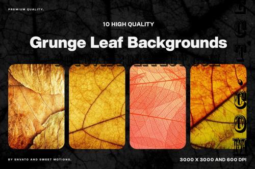 Grunge Leaf Background - N4RBFGN