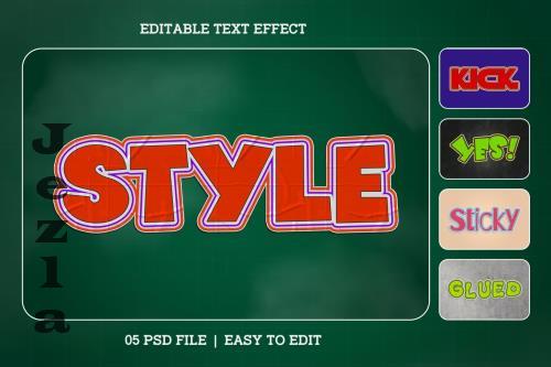 Sticker Text Effect Set - VSPE3JE