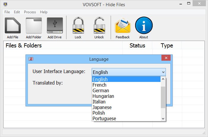 VovSoft Hide Files 8.7