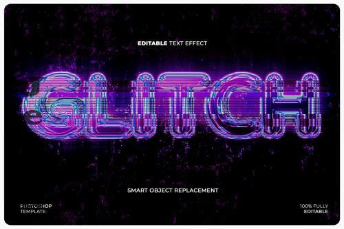 Glitch Distortion Text Effect - CWCT9GM