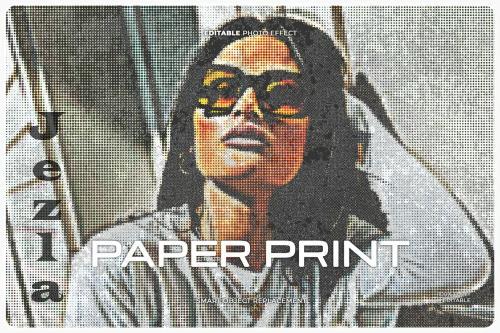 Paper Print Photo Effect - JP8K2KU