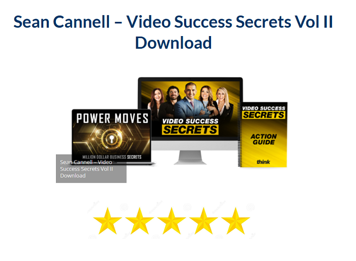 Sean Cannell – Video Success Secrets Vol II Download