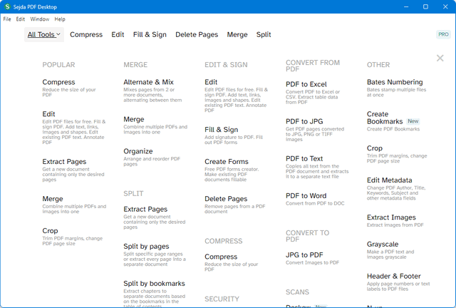 Sejda PDF Desktop Pro