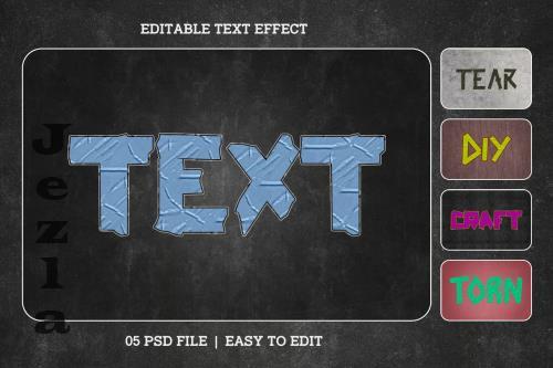 Duct Tape Text Effect Set - F47SBJY