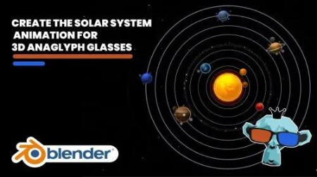 Create The Solar System Animation For 3D Anaglyph Glasses