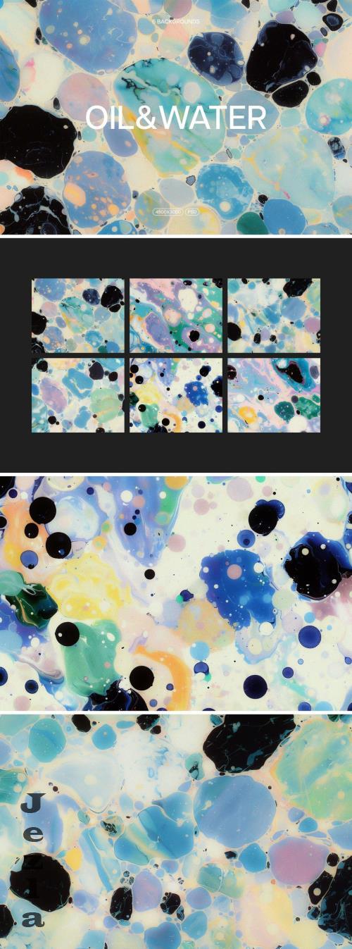 Oil & Water: Abstract Backgrounds - 290424400