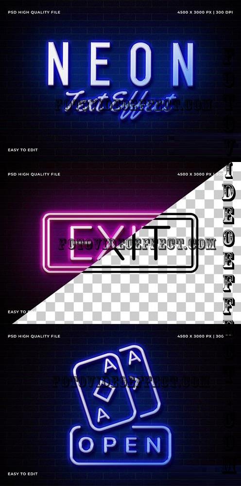 Neon Text Effect - 290713342 - 8US6G89