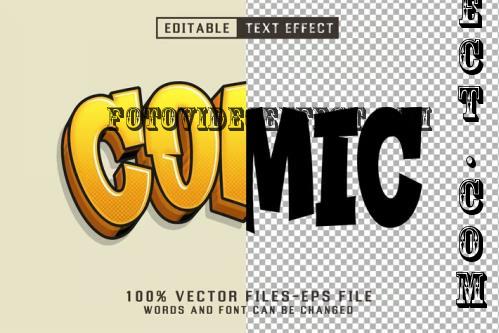 Comic 3d Cartoon Text - Editable Text Effect - HSSAPAM