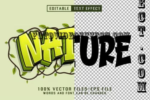 Nature Cartoon Text Effect - Editable Text Effect - VAR4TFB