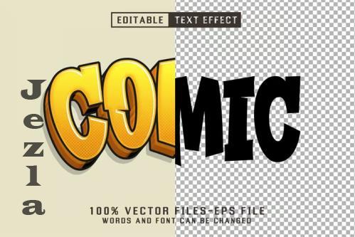 Comic 3d Cartoon Text - Editable Text Effect - HSSAPAM