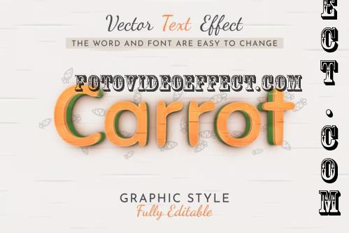 Splatter Carrot Editable Text Effect - 288063658 - 94XB53L