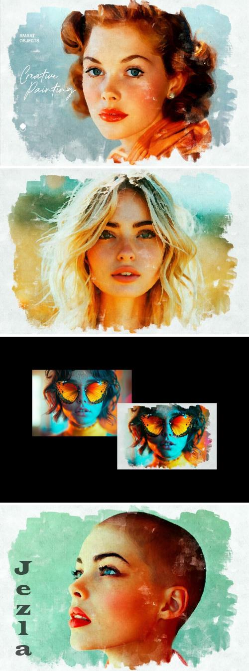 Creative Painting Photo Effect - 284693227 - B6RQYHL