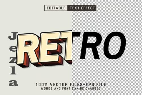 Retro 3d Text - Editable Text Effect - 9DFC9RT