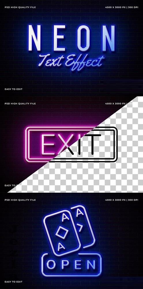 Neon Text Effect - 290713342 - 8US6G89