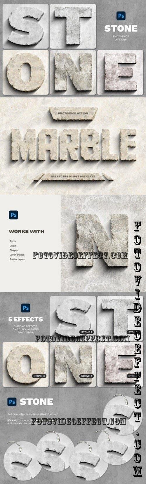 Stone Effect Photoshop Action - 290743475