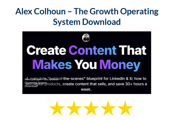 Alex Colhoun – The Growth Operating System Download