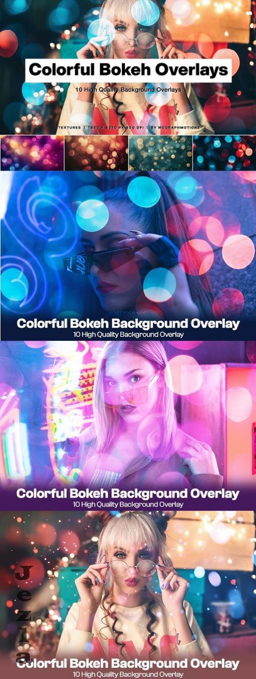 Colorful Bokeh Background Overlay - XMYKK2L