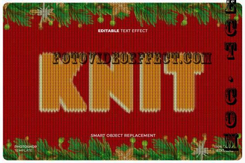 Knitting Logo & Text Effect - EZQYP8Y